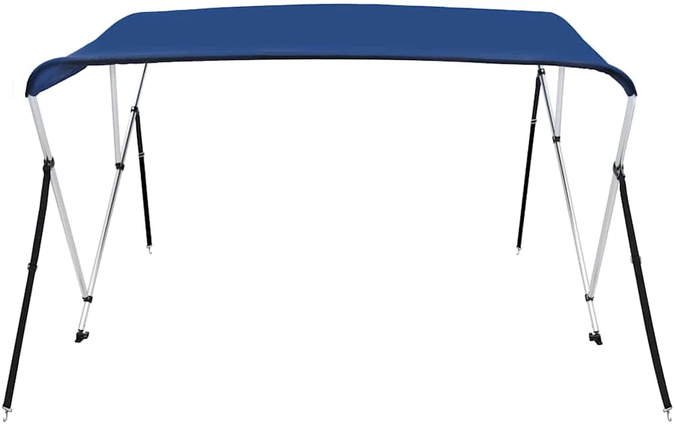 Bimini viršaus stogelis, mėlynas, 183x180x137cm, 3 lankų rėmas