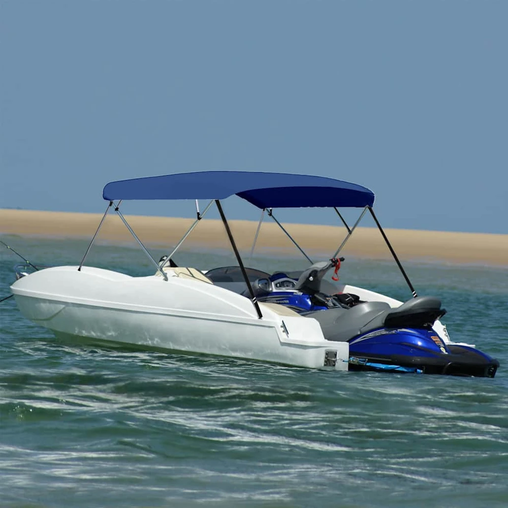 Bimini viršaus stogelis, mėlynas, 243x(230-244)x137cm, 4 lankai