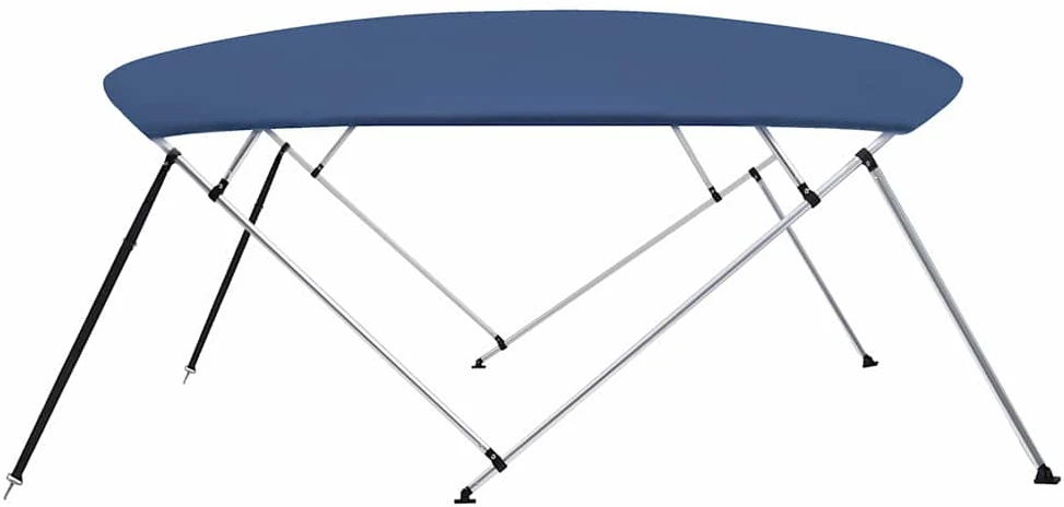 Bimini viršaus stogelis, mėlynas, 243x(230-244)x137cm, 4 lankai