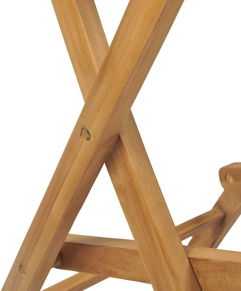 Lauko baldų komplektas Bistro baldų kompl. su sulank. kėd., 3d., tikm. med. mas.