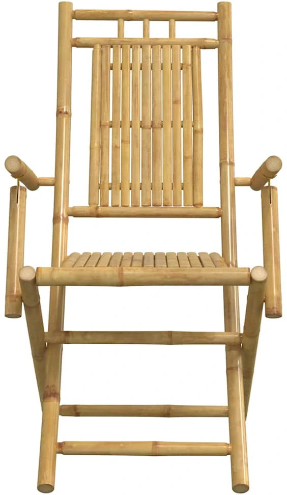 Lauko baldų komplektas Bistro baldų komplektas, 3 dalių, bambukas