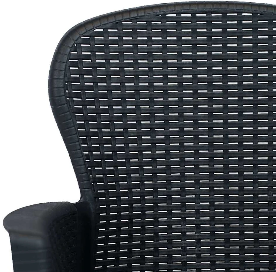 Lauko baldų komplektas Bistro baldų komplektas, 3d., antrac. sp., ratano imitacija