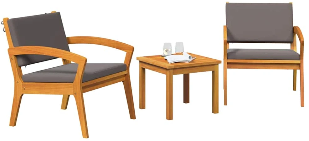 Bistro komplektas 3 vnt. Ruda Poliesteris