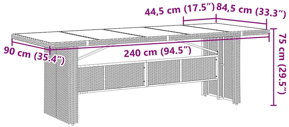Bistro komplektas su pagalvėmis, 11 dalių, pilkas, poliratanas