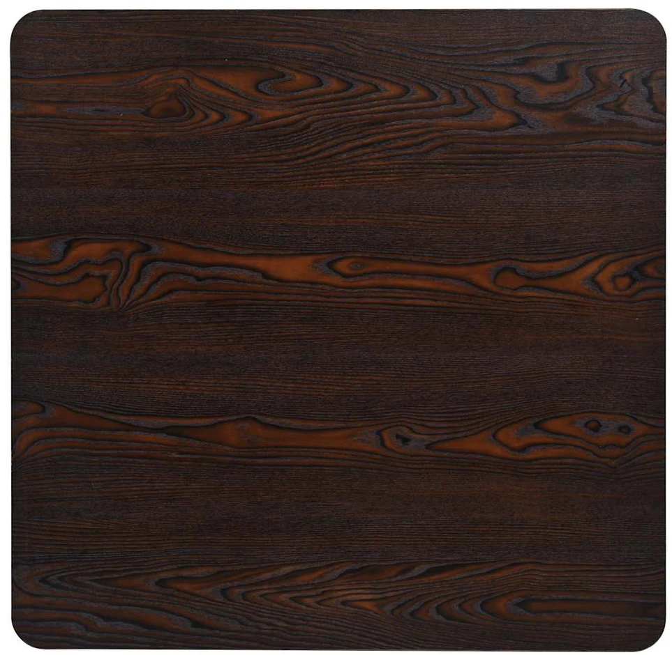 Bistro stal., MDF ir plien., kvadr., 80x80x75cm, tams. uos. sp.