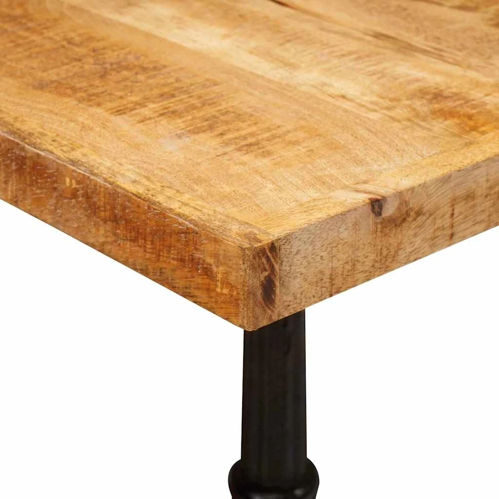 Bistro stalas 50 x 50 x 76 cm Kietas mango medis Ruda Kvadrato