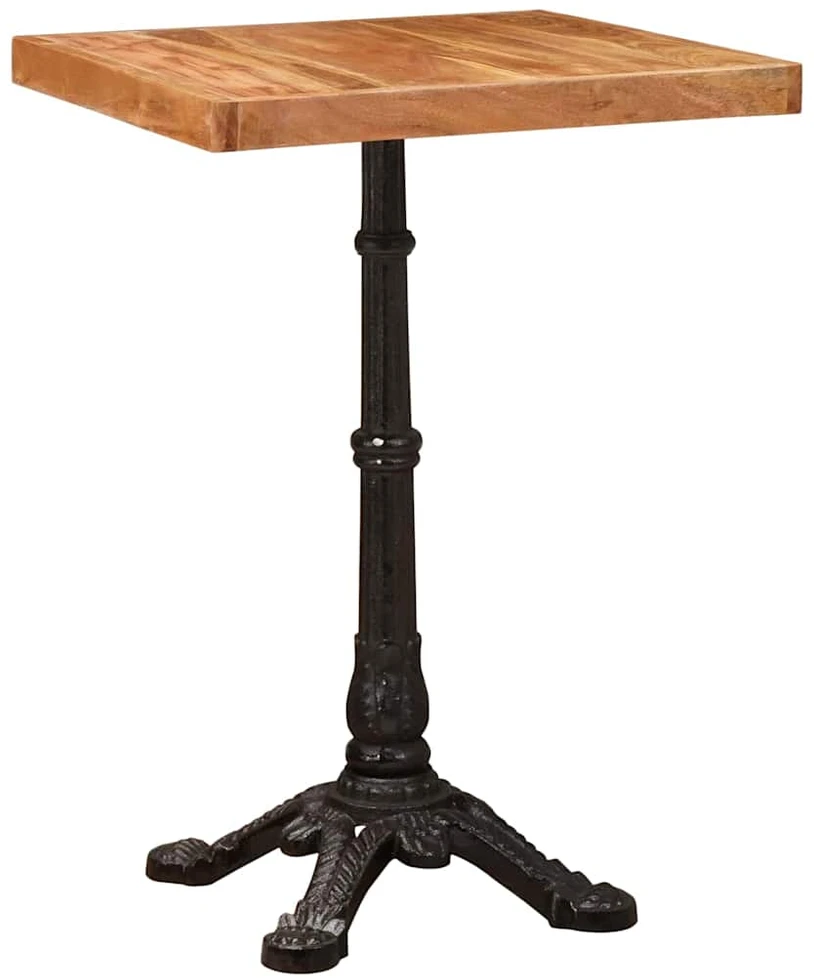 Bistro stalas 50 x 50 x 76 cm Kietos akacijos mediena Ruda