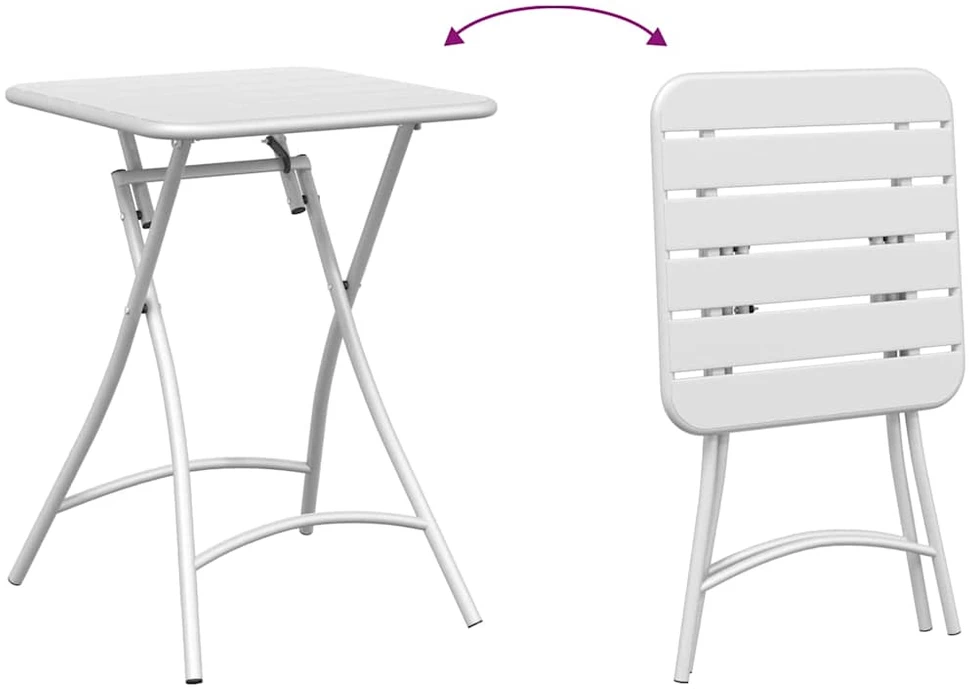 Bistro stalas Balta 55 x 55 x 72,5 cm Miltelinis plienas