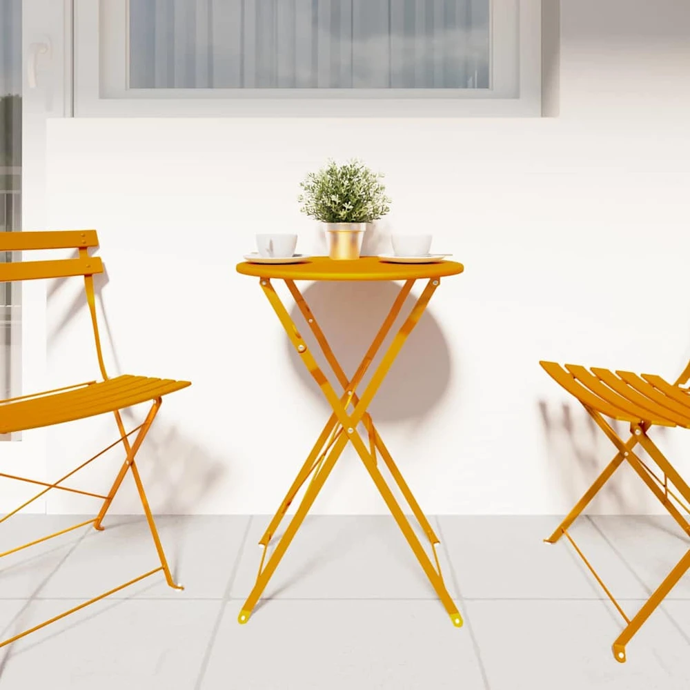 Bistro stalas Garstyčių Ø 50 x 71 cm Miltelinis plienas