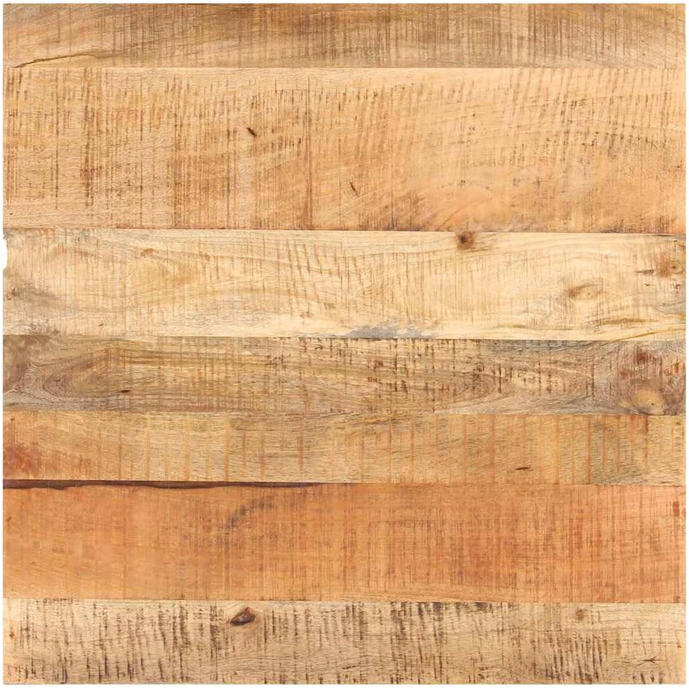 Bistro staliukas, 80x80x75cm, neapdorota mango mediena