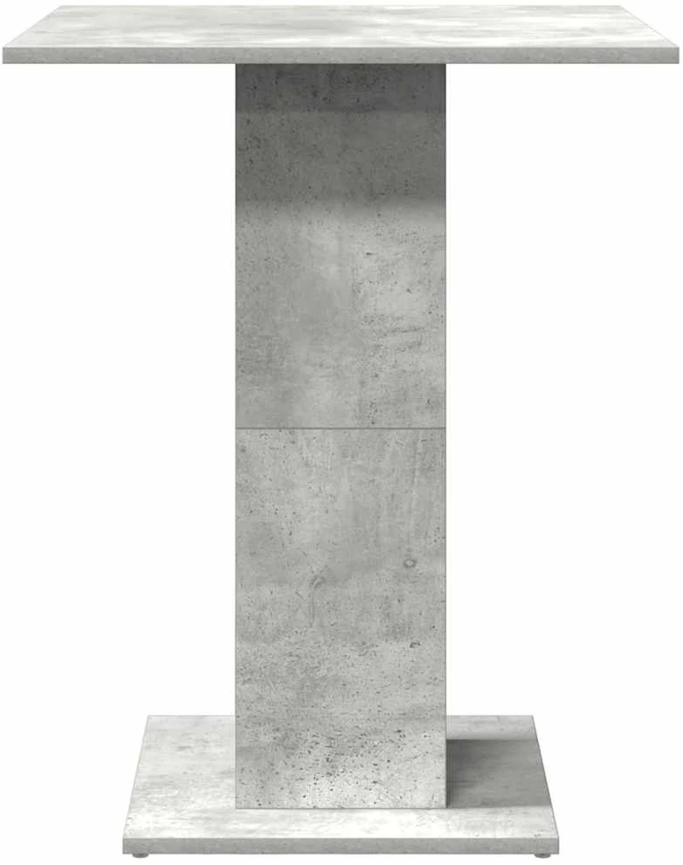 Bistro staliukas, betono pilkas, 60x60x75cm, apdirbta mediena