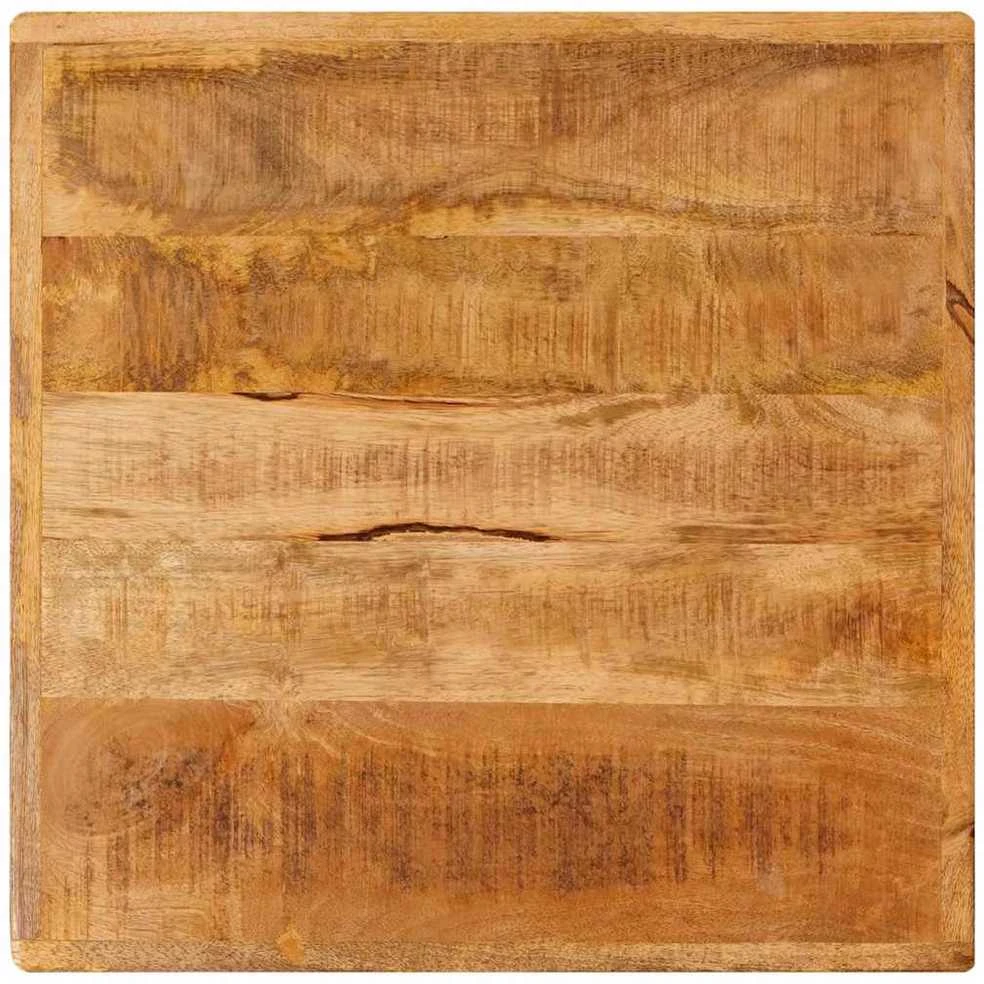 Bistro stalas 50 x 50 x 76 cm Kietas mango medis Ruda Kvadrato