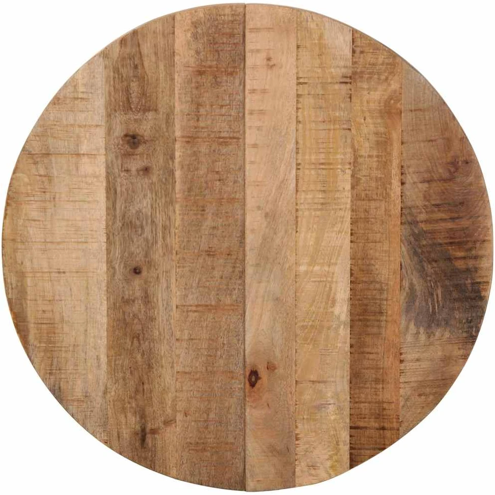 Bistro staliukas, skersmuo 60x76cm, neapdorota mango mediena