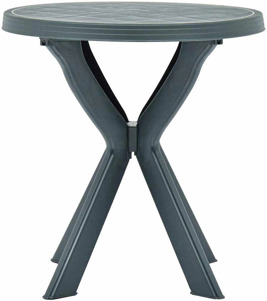 Bistro staliukas, žalios spalvos, plastikas, 70cm skersmens