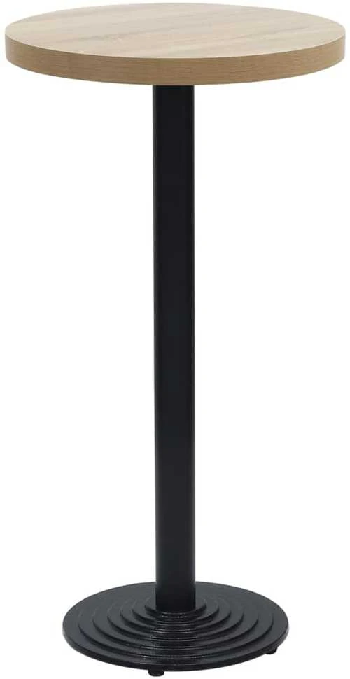 Bistro stalo kojelė Juoda Ø43x107 cm Ketaus