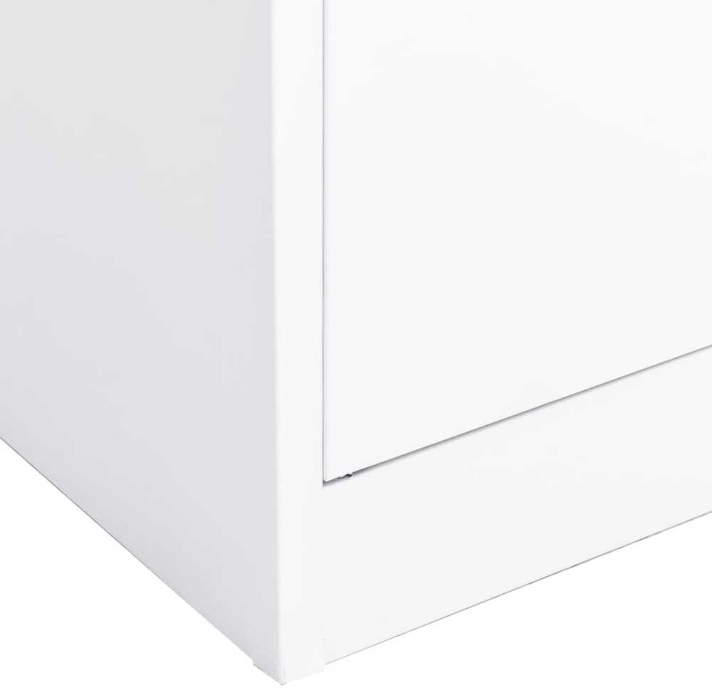 Biuro spintelė, baltos spalvos, 90x40x180cm, plienas