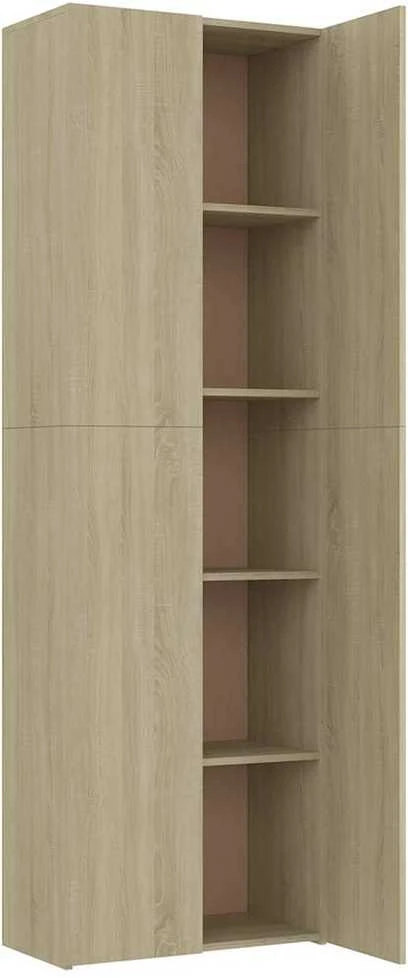 Biuro spintelė, sonoma ąžuolo, 60x32x190cm, apdirbta mediena