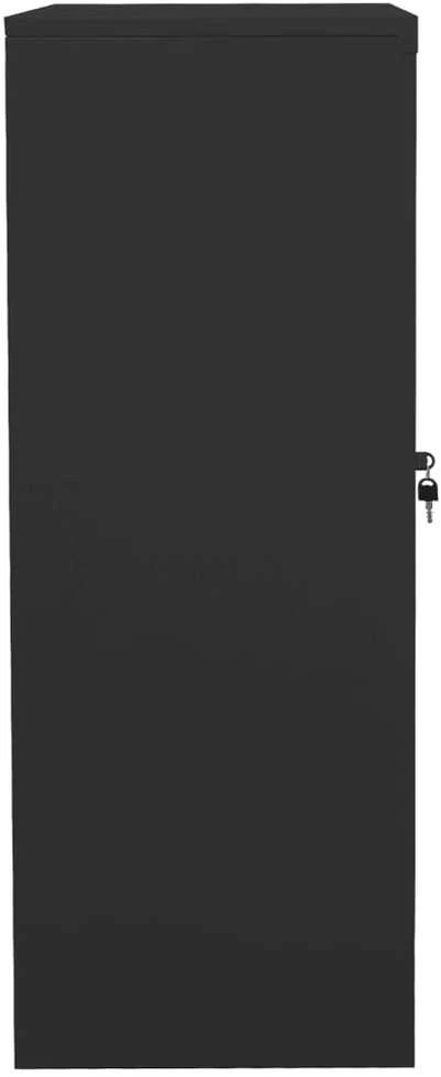 Biuro spintelė su loveliu, antracito, 90x40x128cm, plienas