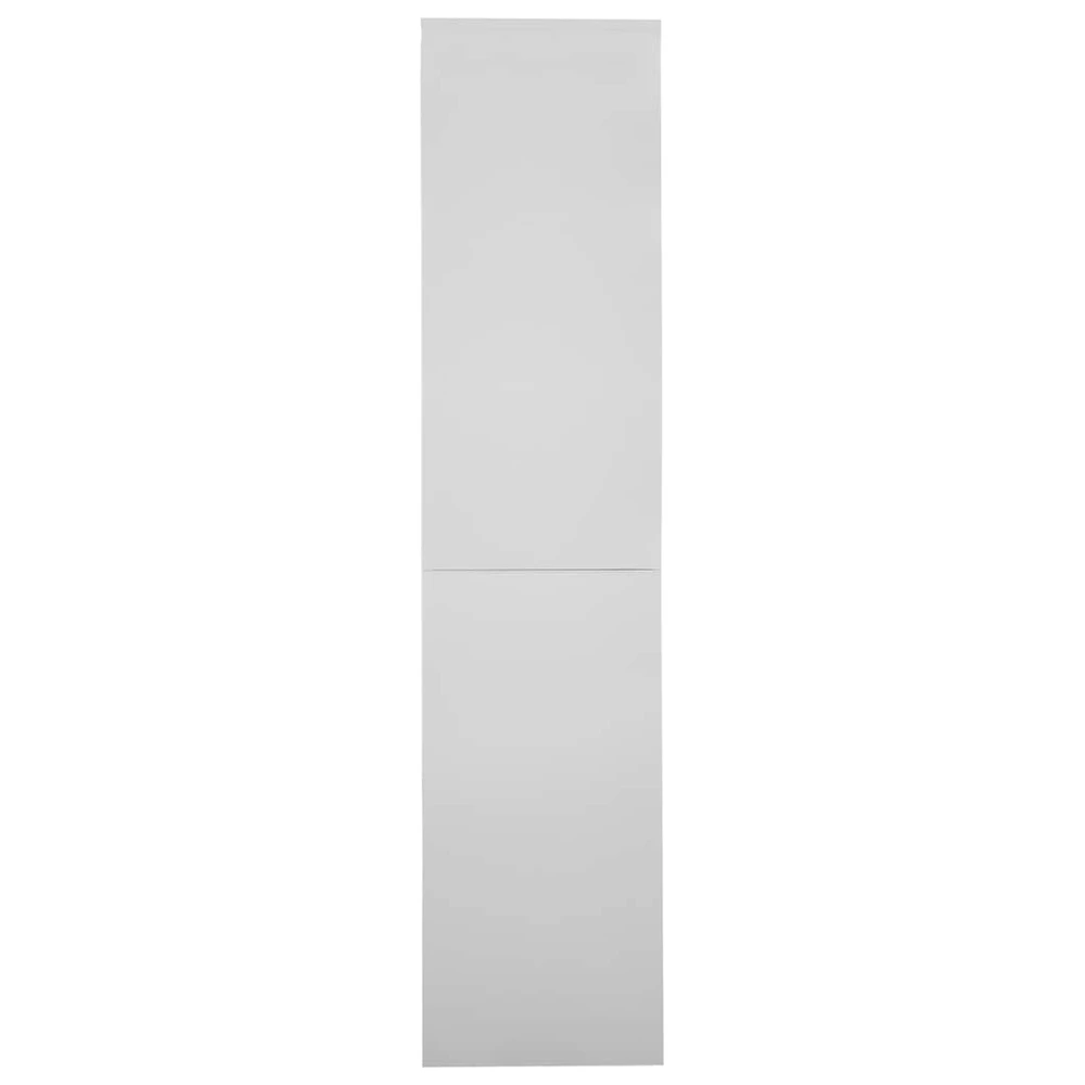 Biuro spintelė su stumdomom durim, pilka, 90x40x180cm, plienas