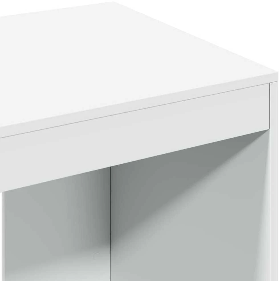 Biuro stalas, baltos spalvos, 103,5x56,5x94cm, apdirbta mediena
