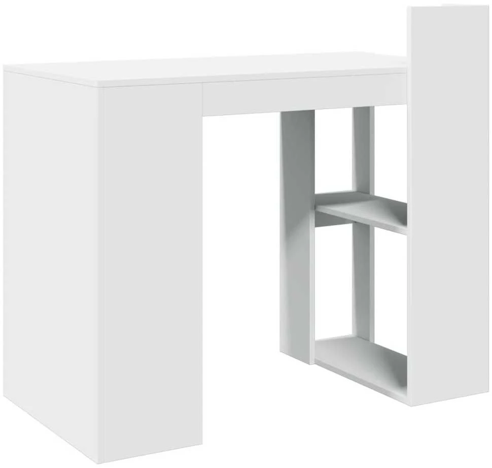 Biuro stalas, baltos spalvos, 103,5x56,5x94cm, apdirbta mediena