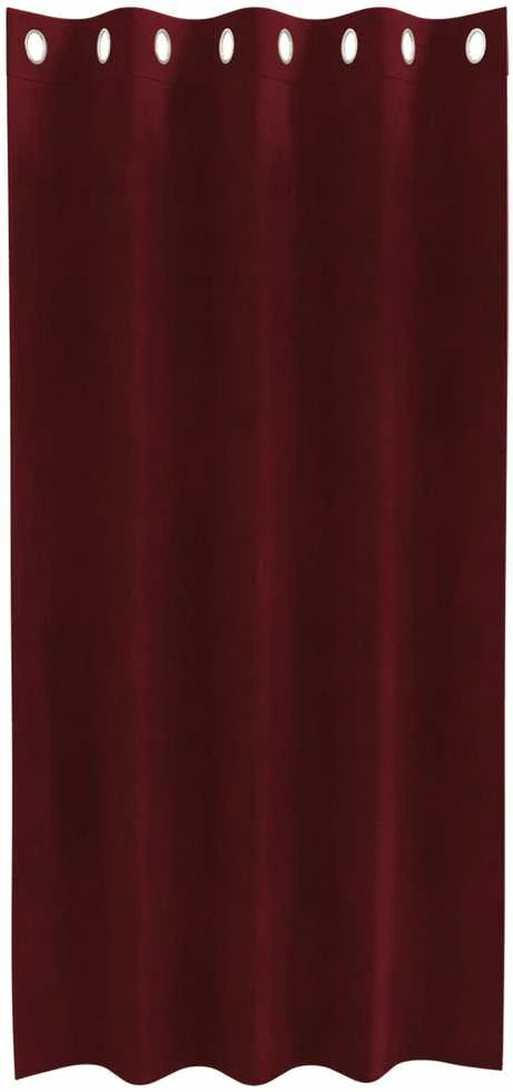 Užtemdymo užuolaidos 2 vnt. Vyno raudona 140 x 175 cm Aksomas