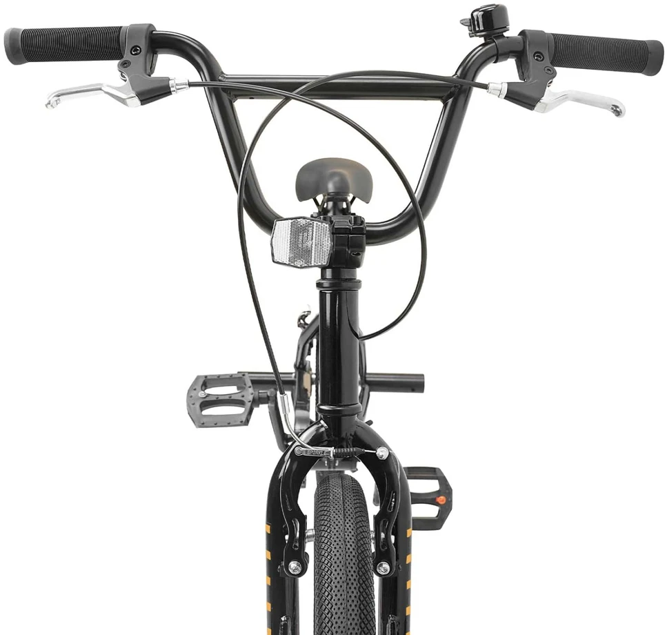 BMX Dviratis 16 Colių 5-8 metų amžiaus Juoda