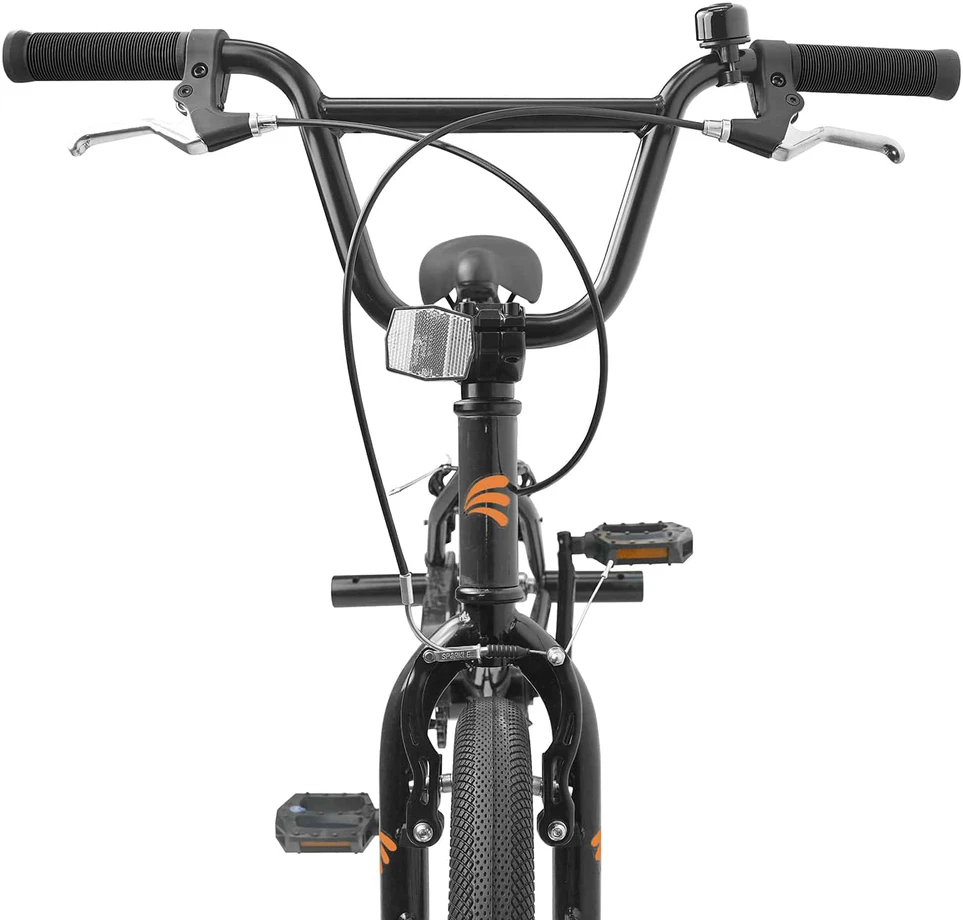BMX Dviratis 16 Colių 5-8 metų amžiaus Juoda