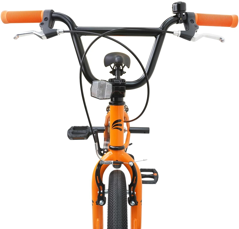 BMX Dviratis 16 Colių 5-8 metų amžiaus Oranžinė