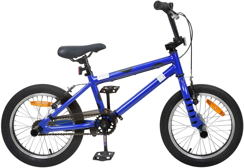 BMX Dviratis 16 Colių 5-8 metų amžiaus Tamsiai mėlyna