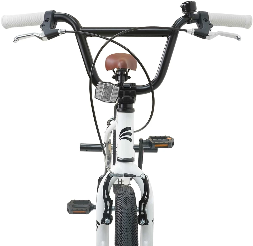 BMX Dviratis 20 Colių skirta vyresniems nei 9 metų Balta