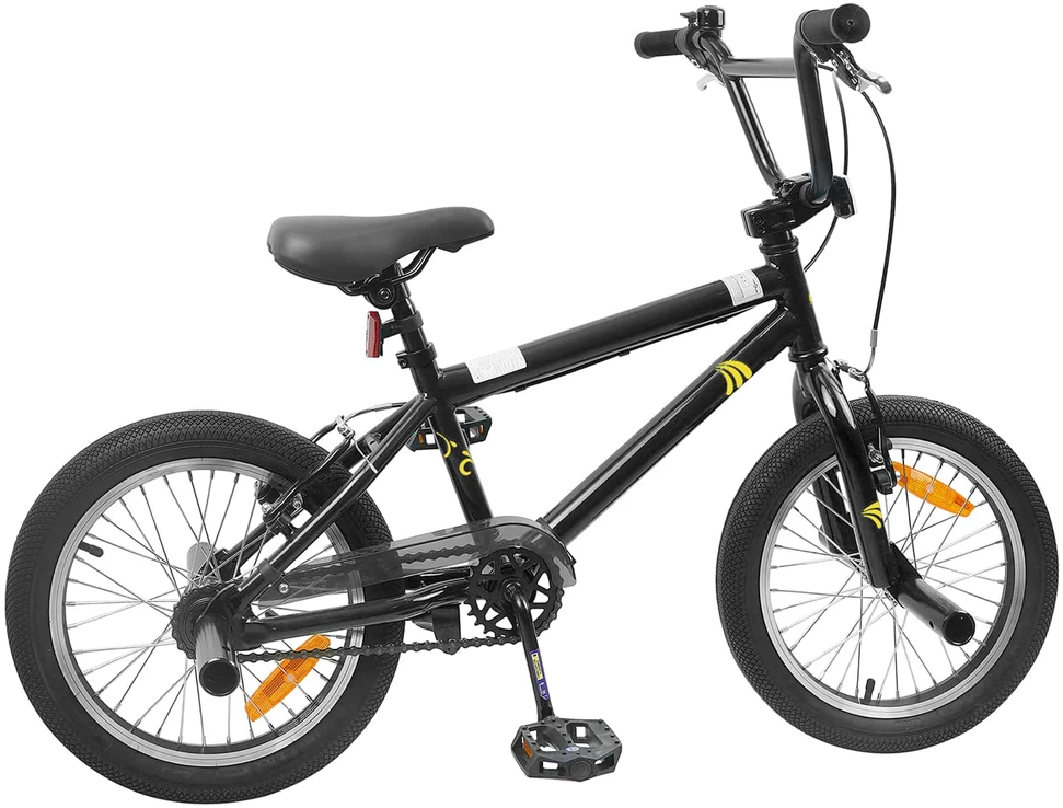 BMX Dviratis 20 Colių skirta vyresniems nei 9 metų Juoda