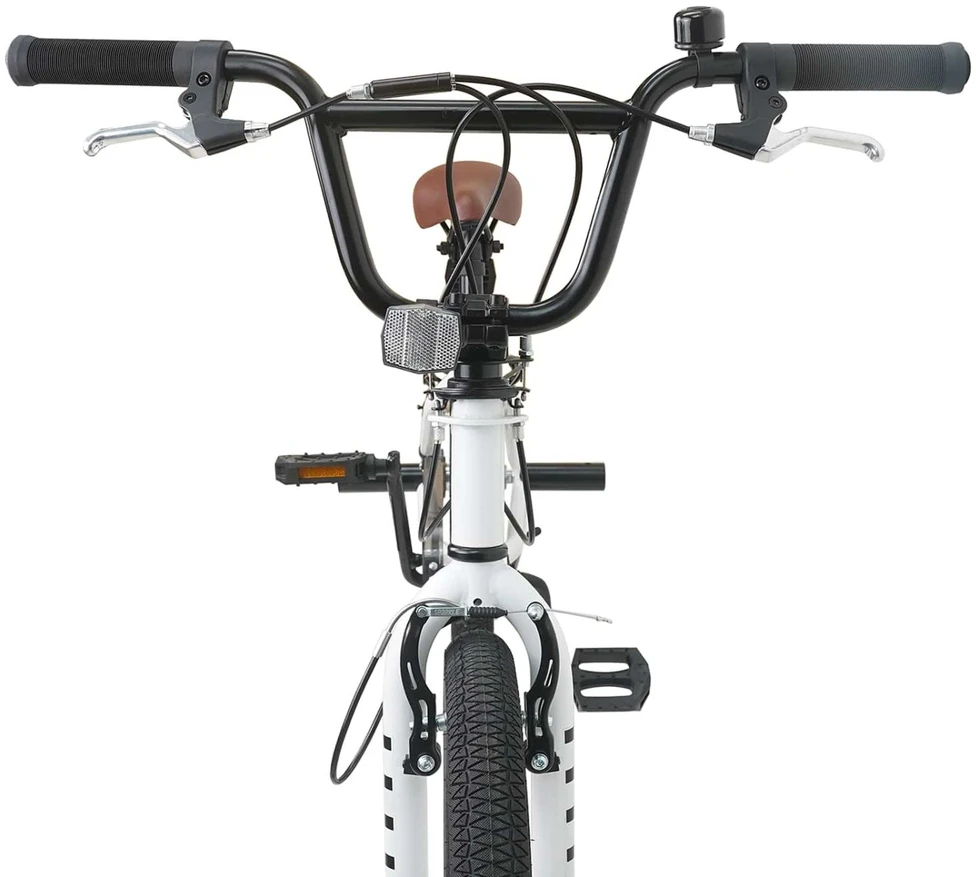 BMX Dviratis 20 Colių skirta vyresniems nei 9 metų Balta
