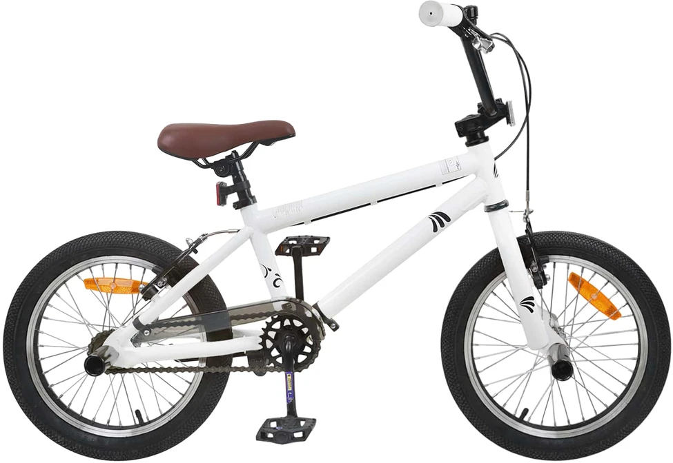 BMX Dviratis 20 Colių skirta vyresniems nei 9 metų Balta