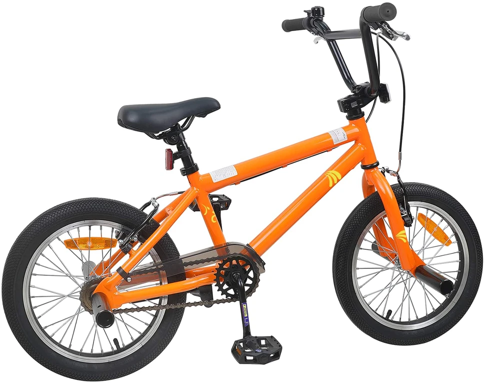 BMX Dviratis 20 Colių skirta vyresniems nei 9 metų Oranžinė