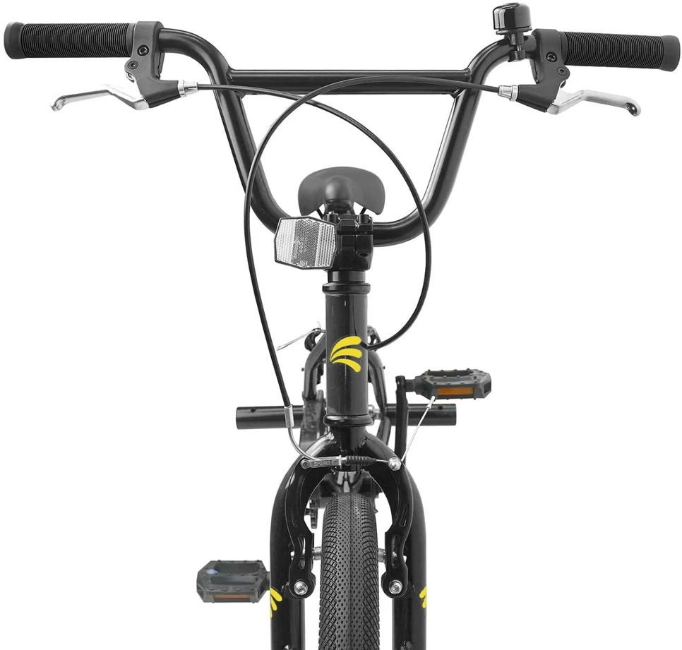BMX Dviratis 20 Colių skirta vyresniems nei 9 metų Juoda