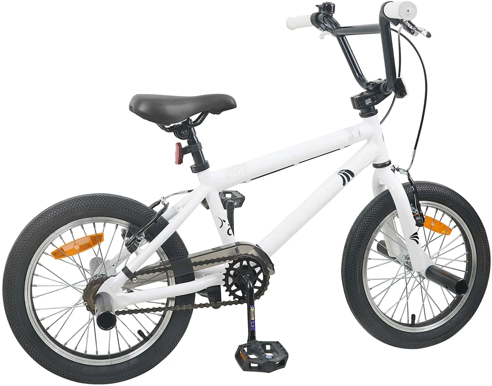 BMX Dviratis 20 Colių skirta vyresniems nei 9 metų Balta