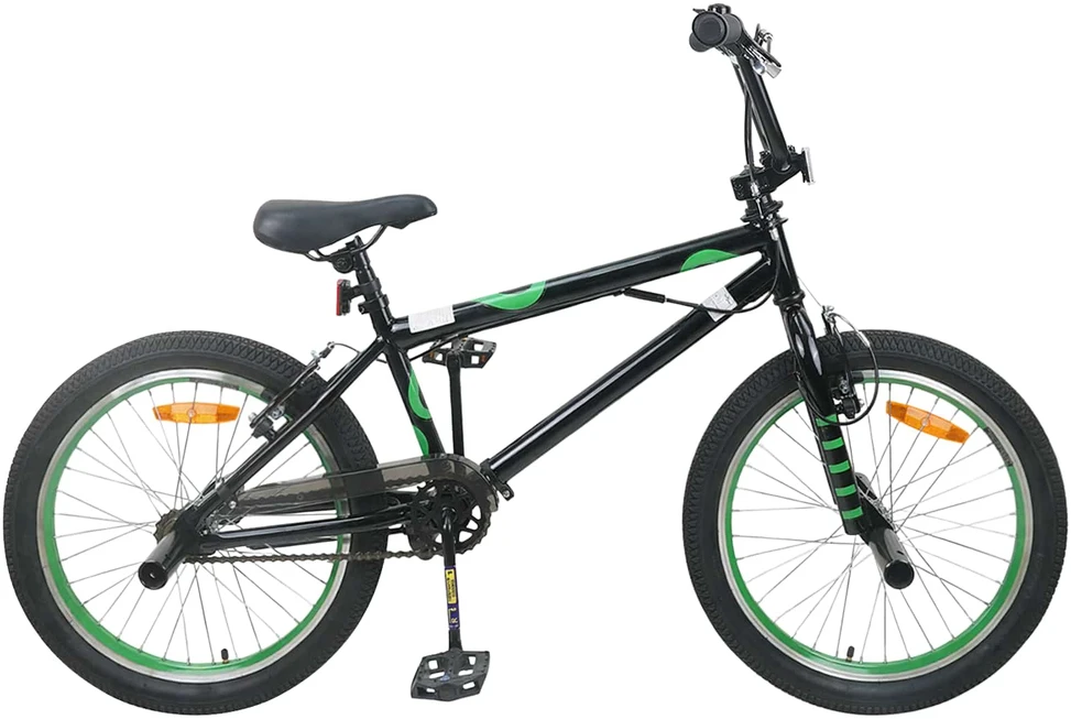 BMX dviratis 20 Colių skirta vyresniems nei 9 metų Juoda