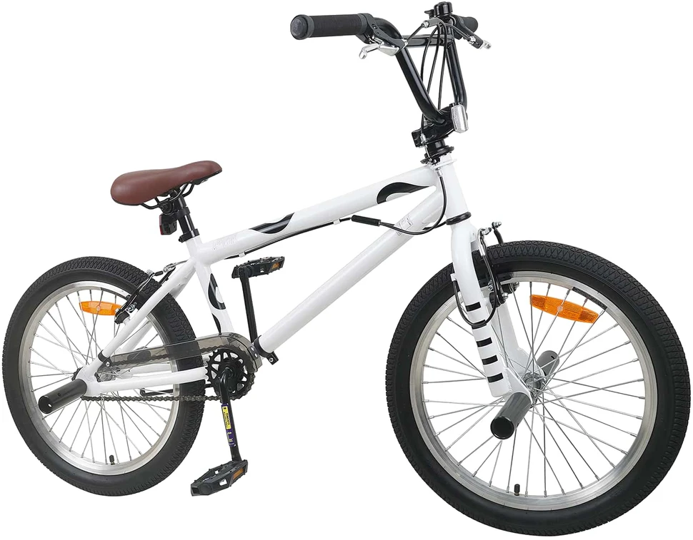 BMX dviratis 20 Colių skirta vyresniems nei 9 metų Balta