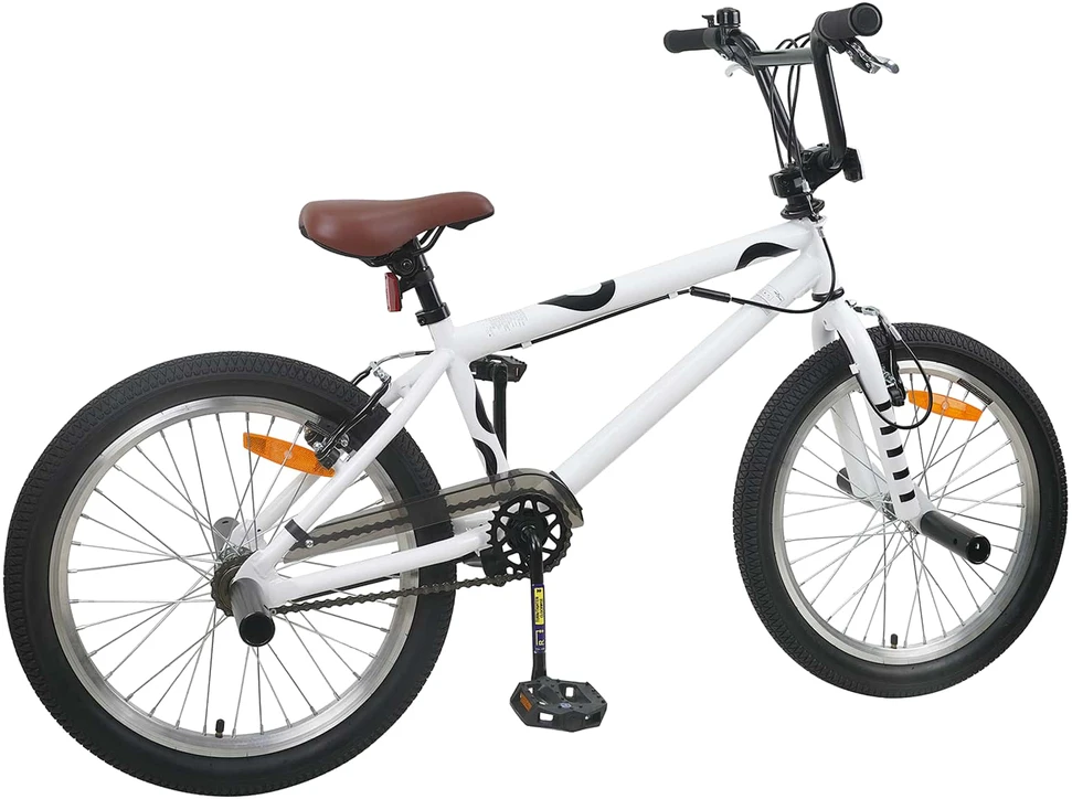 BMX Dviratis 20 Colių skirta vyresniems nei 9 metų Balta