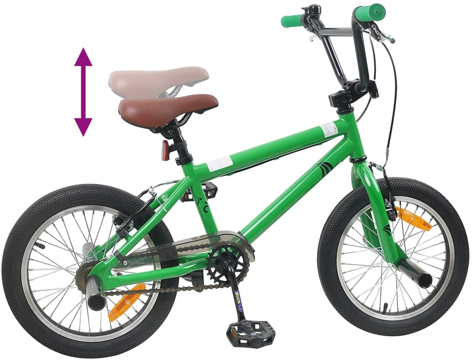 BMX Dviratis 20 Colių skirta vyresniems nei 9 metų Žalia