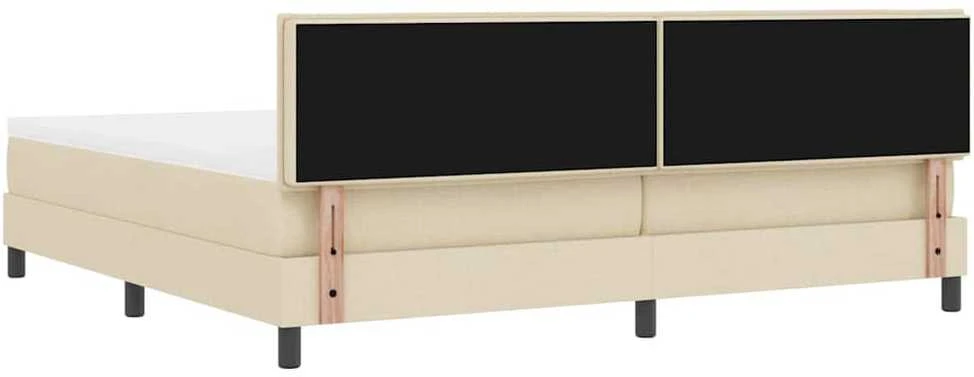 Kiemas lova su galvūgalio Kreminė 200 x 200 cm audinys