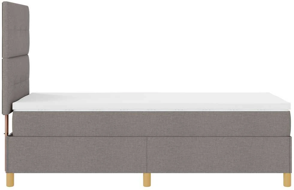 Kiemas lova su galvūgalio Tortora 80 x 200 cm audinys