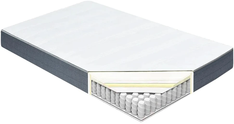 Box Spring Čiužinys, 140x190x20cm, vidutinio minkštumo, audinys