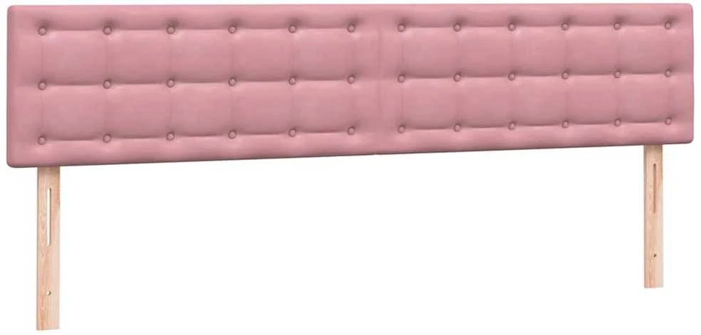 Box Spring Lova su čiužiniais Rožinis 180x210 cm Velvet