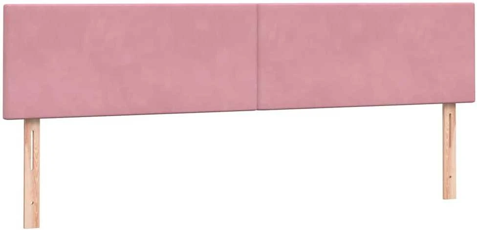 Box Spring Lova su čiužiniais Rožinis 180x210 cm Velvet