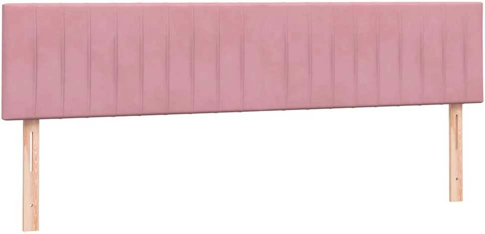 Box Spring Lova su čiužiniais Rožinis 180x210 cm Velvet