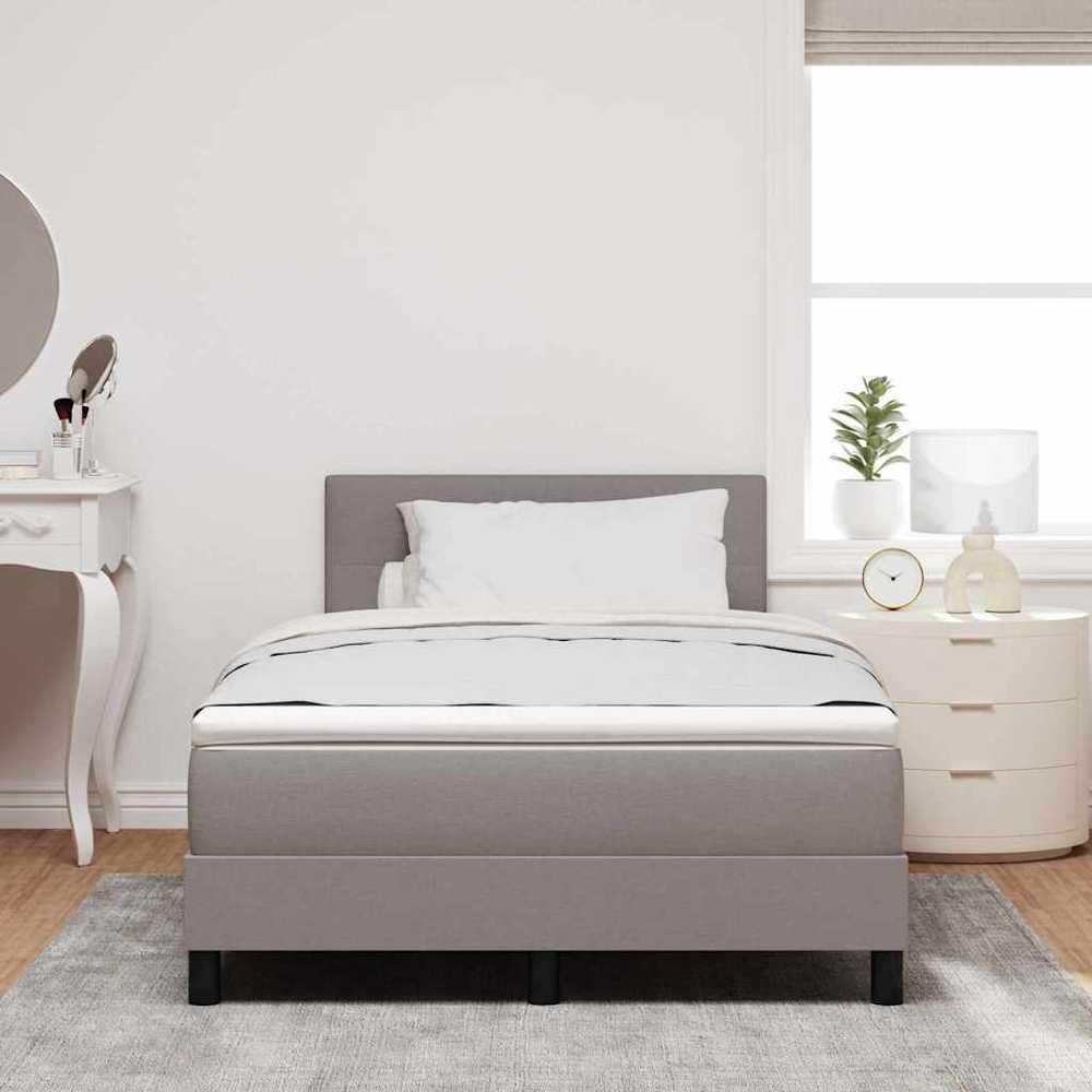 Kiemas lova su LED juostelėmis Tortora 120 x 190 cm audinys