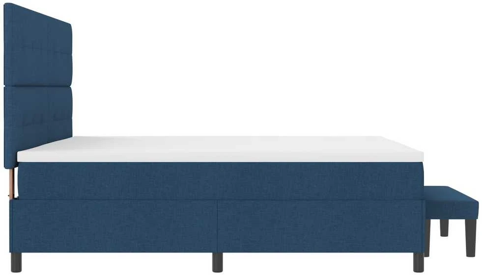 Kiemas lova su galvūgalio Mėlyna 200 x 200 cm audinys