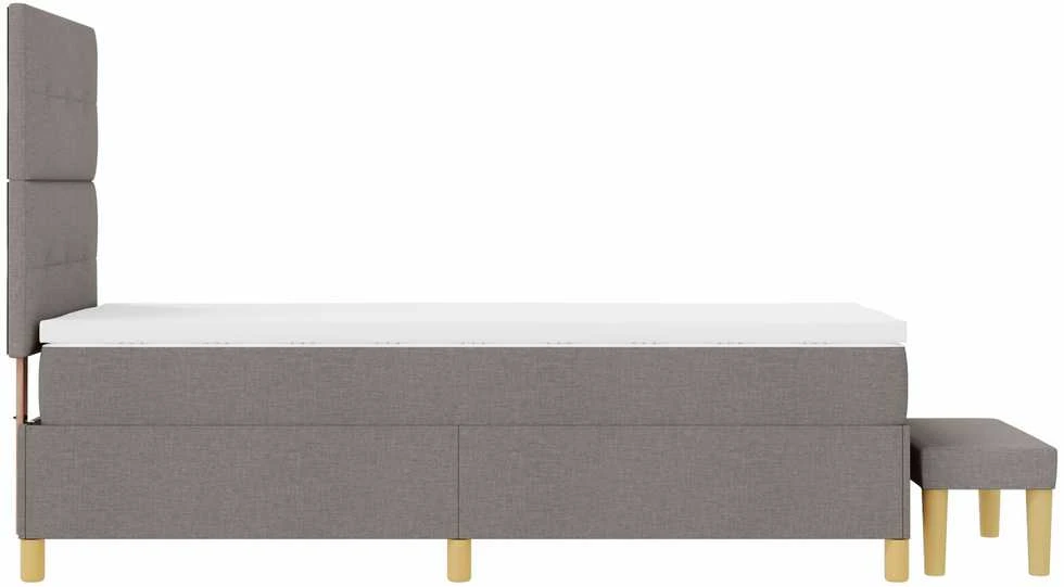 Kiemas lova su pagalve Tortora 200 x 90 cm audinys